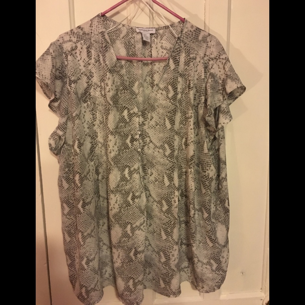 Snakeskin Carolina Belle Blouse
